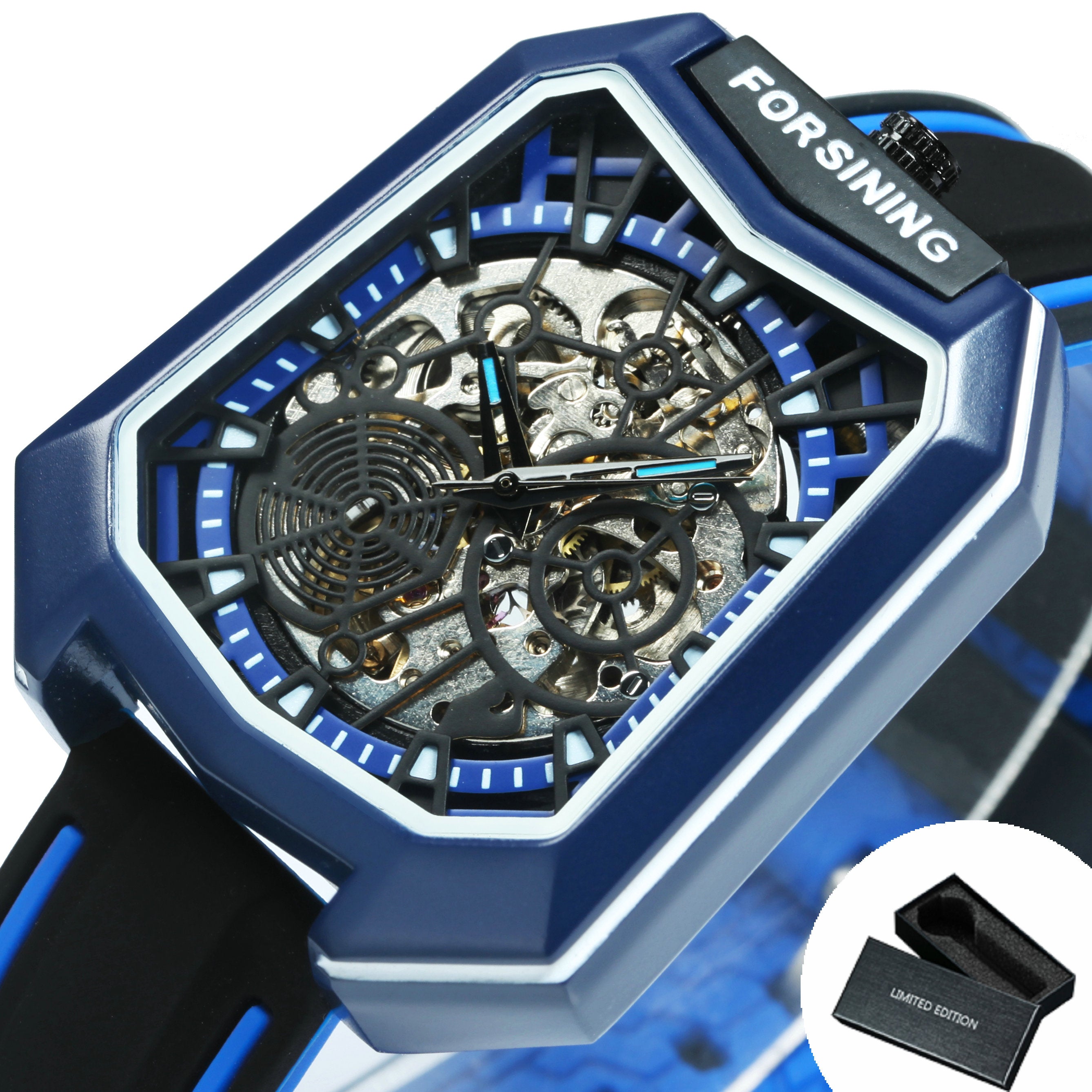 Forsining Fashion Outdoor Skeleton Automatic Mechanical