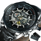 New WINNER Watch Hollow Men's Watch Automatic Luminous Stainless Steel Strap Watch