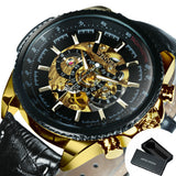 New WINNER Watch Hollow Men's Watch Automatic Luminous Stainless Steel Strap Watch