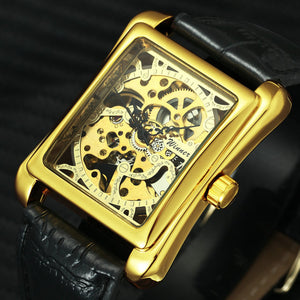 Men Gold Watch For Sale Top Brands Skeleton Mechanical WINNER Watches Мужские золотые часы