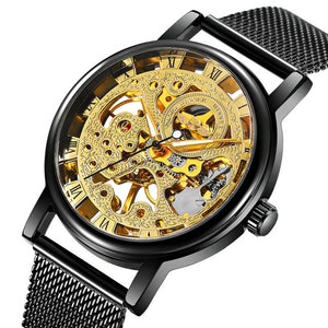 Father's Day Gifts Luxury Men Watches Skeleton Mechanical WINNER Watch Montre Homme Pas Cher