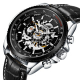 New WINNER Watch Hollow Men's Watch Automatic Luminous Stainless Steel Strap Watch