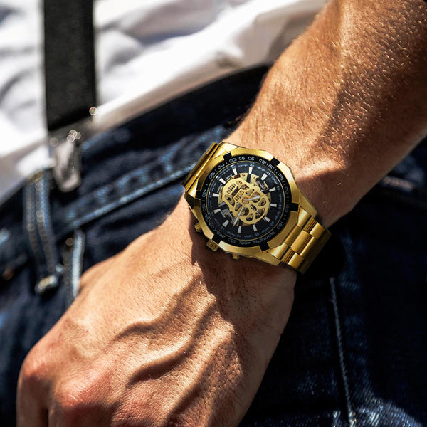 T winner outlet skull watch