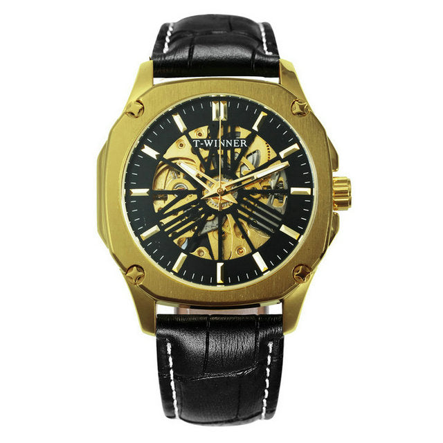 Branded Watch For Men Skeleton Auto Mechanical WINNER Watches Uhr