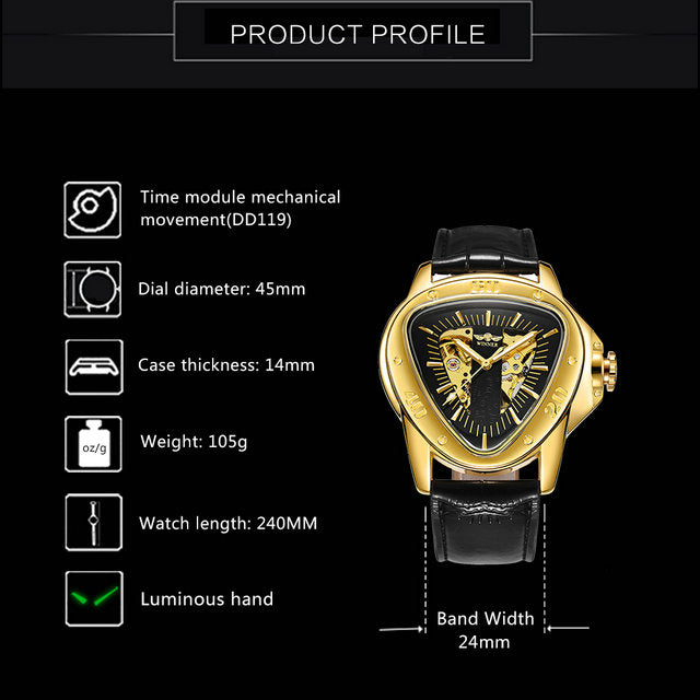 Top Brand Men Watches Online Skeleton Automatic Mechanical WINNER Watch
