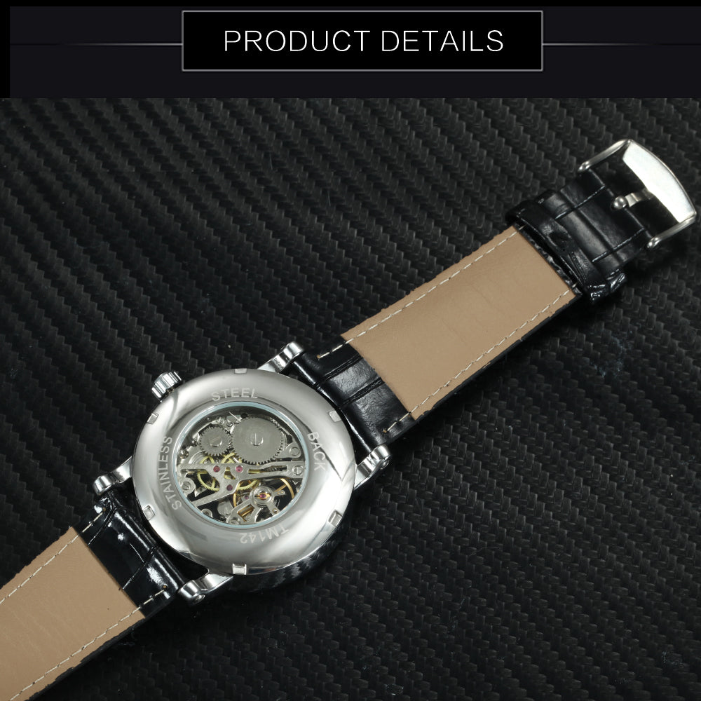 WININER Top Brand Watch Men's Hand-wind Mechanical Waterproof Hollow Genuine Watch