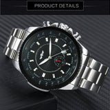 WINNER Watch Men's Luminous Automatic Mechanical Watch Stainless Steel Watch