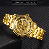 WINNER Men's Watches High-end Fashion Business Hollow Watches Automatic Mechanical Watches