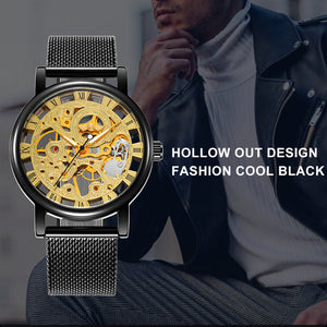 Father's Day Gifts Luxury Men Watches Skeleton Mechanical WINNER Watch Montre Homme Pas Cher