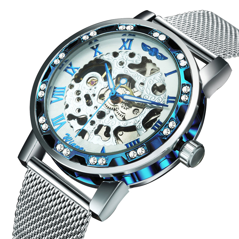 WINNER Hand-wind Mechanical Watch Men's Watch Business Casual Network With Men's Watch