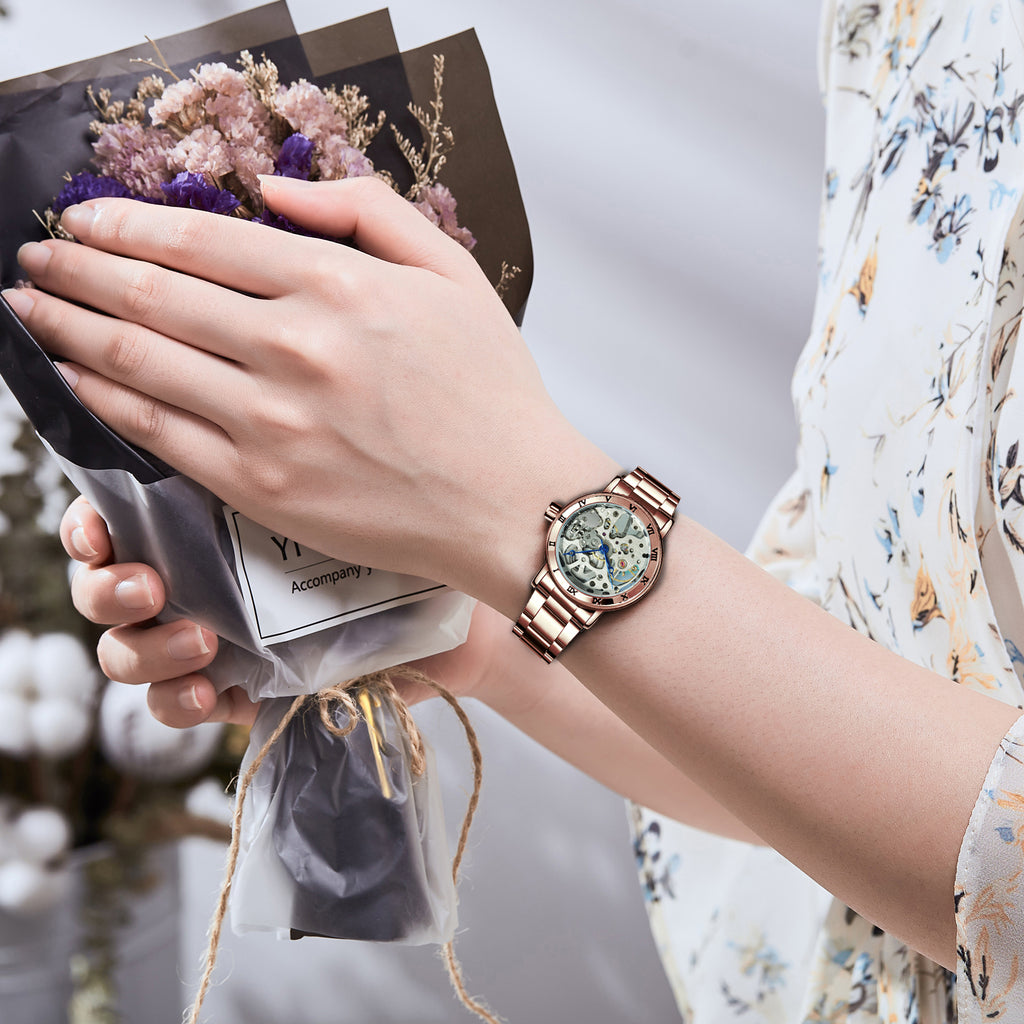 WINNER Mechanical Luxury Clock Women – WINNER WATCH