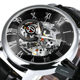 Classic Skeleton Mechanical Watch for Men Luminous Hands Forsining Watches W660H