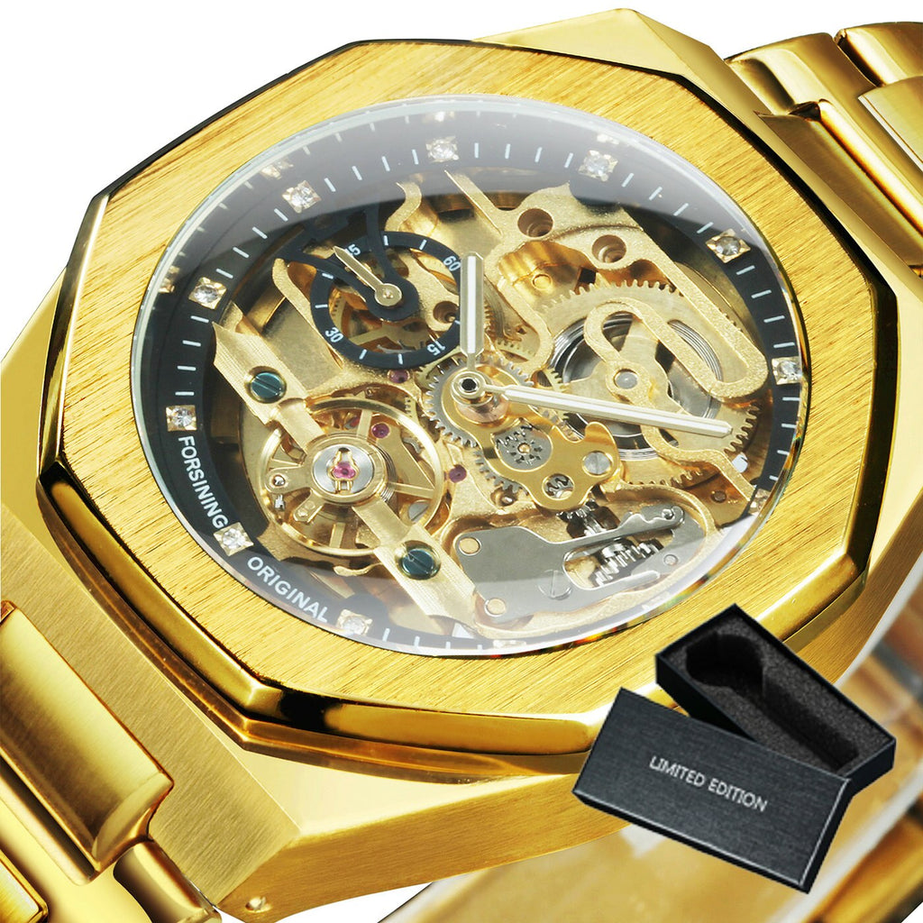 Watches Mens 2021 Automatic Mens Watches Top Brand Luxury Mechanical Tourbillon Watch Men Skeleton Navy Blue часы мужские Reloj