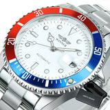 WINNER Official Fashion Military Watches Stainless Steel Mechanical Watch for Men Date Display Classic Sport Style Wristwatches