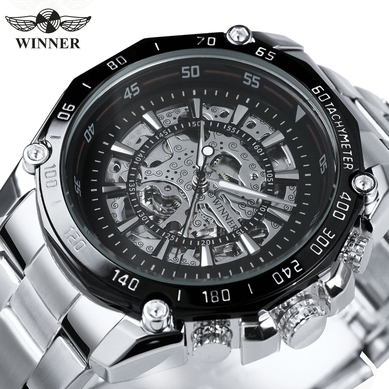 Winner self outlet winding watch