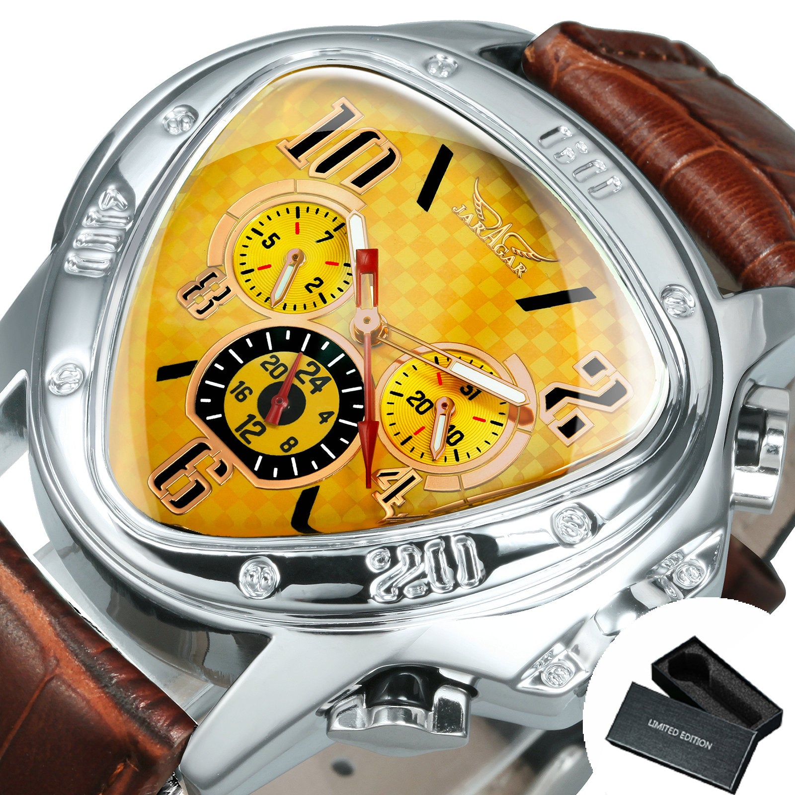 Sports Pilot Triangle Automatic Mechanical Watch for Men Sub