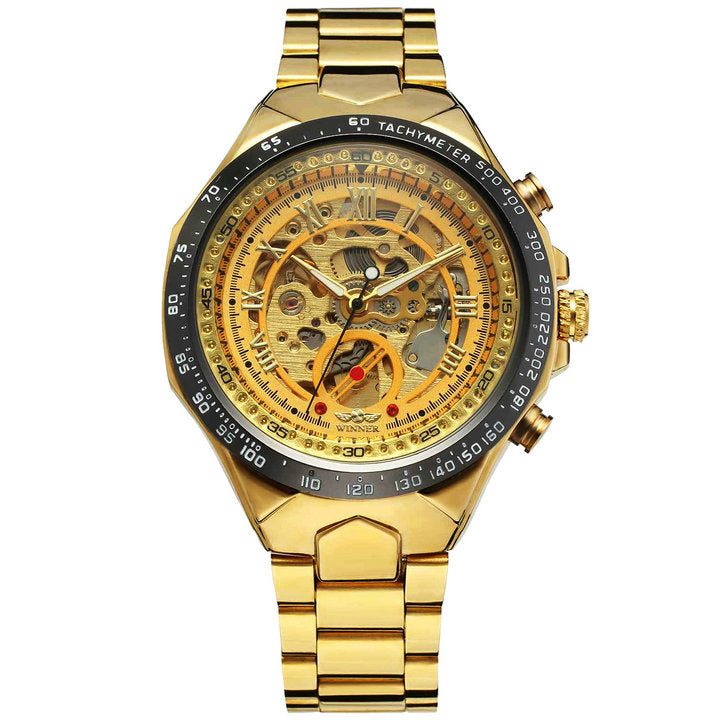 Popular Men Watches Golden Fashion Automatic Mechanical WINNER Watch