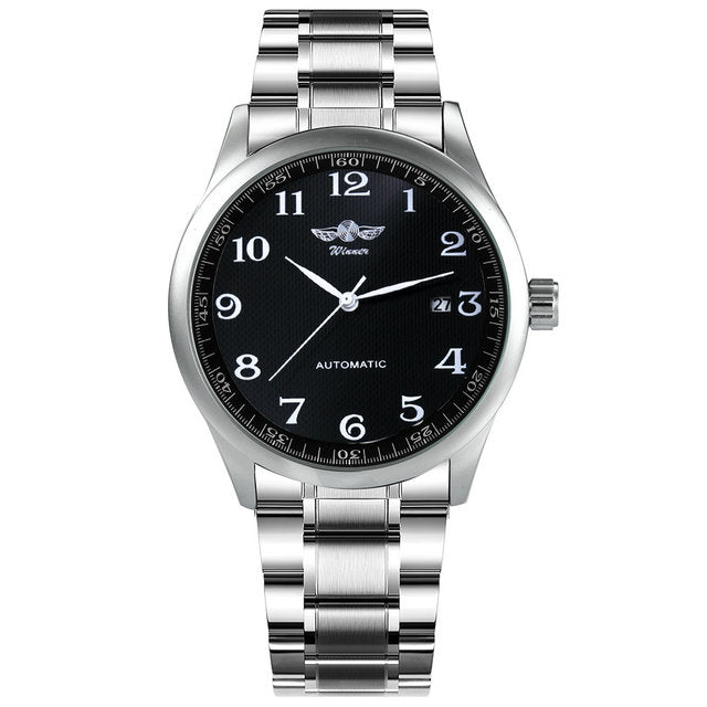 Men's Casual Watches Online Minimalist Auto Mechanical WINNER Watch Montre Mode