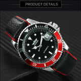 WINNER Men's Watches Top Brand Luxury 2020 Automatic Mechanical Watch Men Contrast Color Leather Strap Calendar Wrist Watch Male