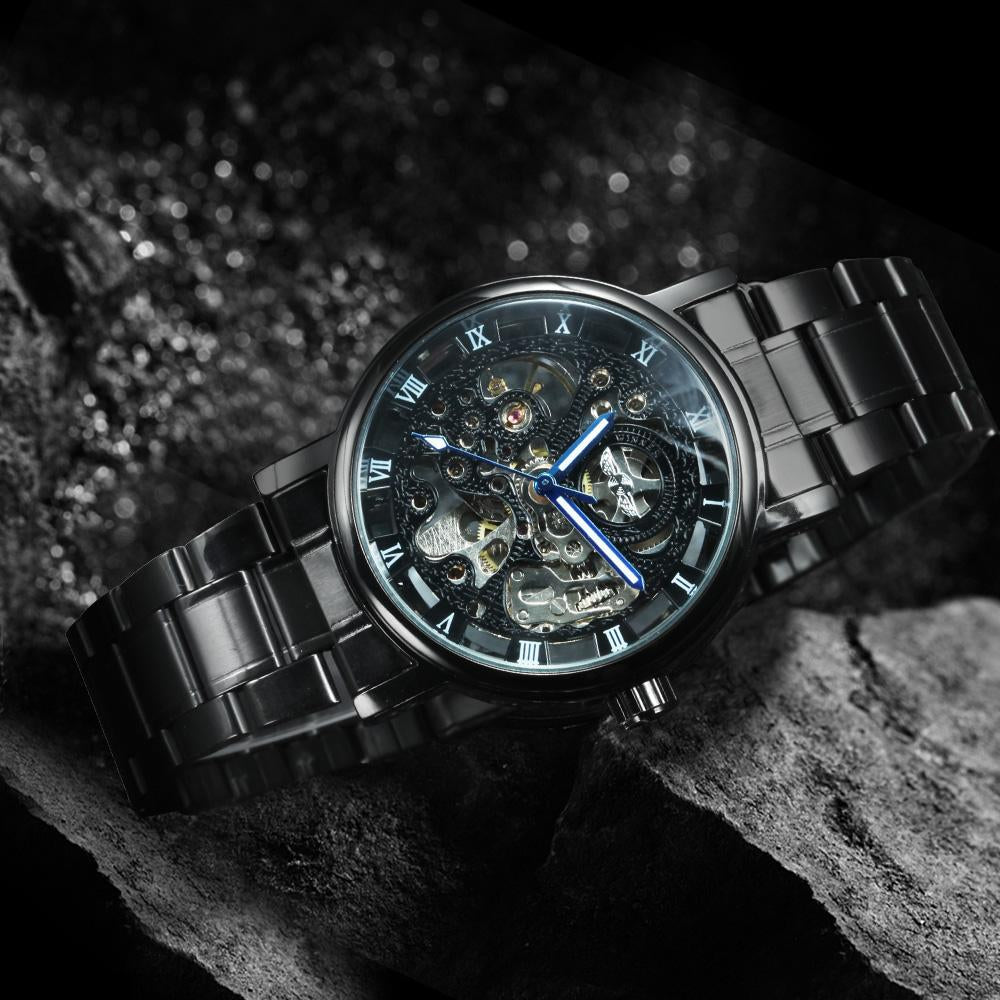 Skeleton Automatic Watch For Men Mechanical Watches 2021 Luxury Top Brand Design WIN034M