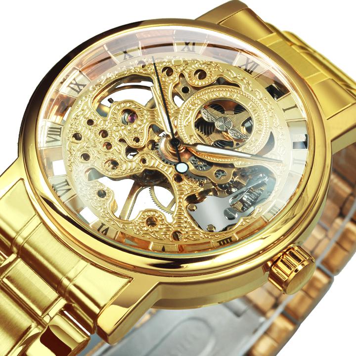 Skeleton Automatic Watch For Men Mechanical Watches 2021 Luxury Top Brand Design WIN034M