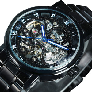 Skeleton Automatic Watch For Men Mechanical Watches 2021 Luxury Top Brand Design WIN034M
