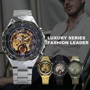 Designer Men Watches Automatic Mechanical WINNER Stainless Steel Watch Montre Certus Homme